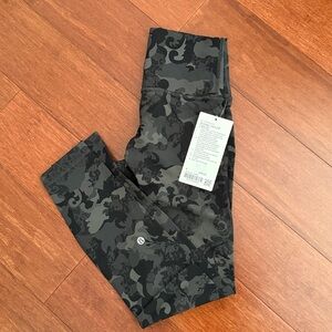 NWT LULULEMON WUNDER TRAIN HIGH-RISE TIGHT 25" Hidden Heritage Lace Black 6